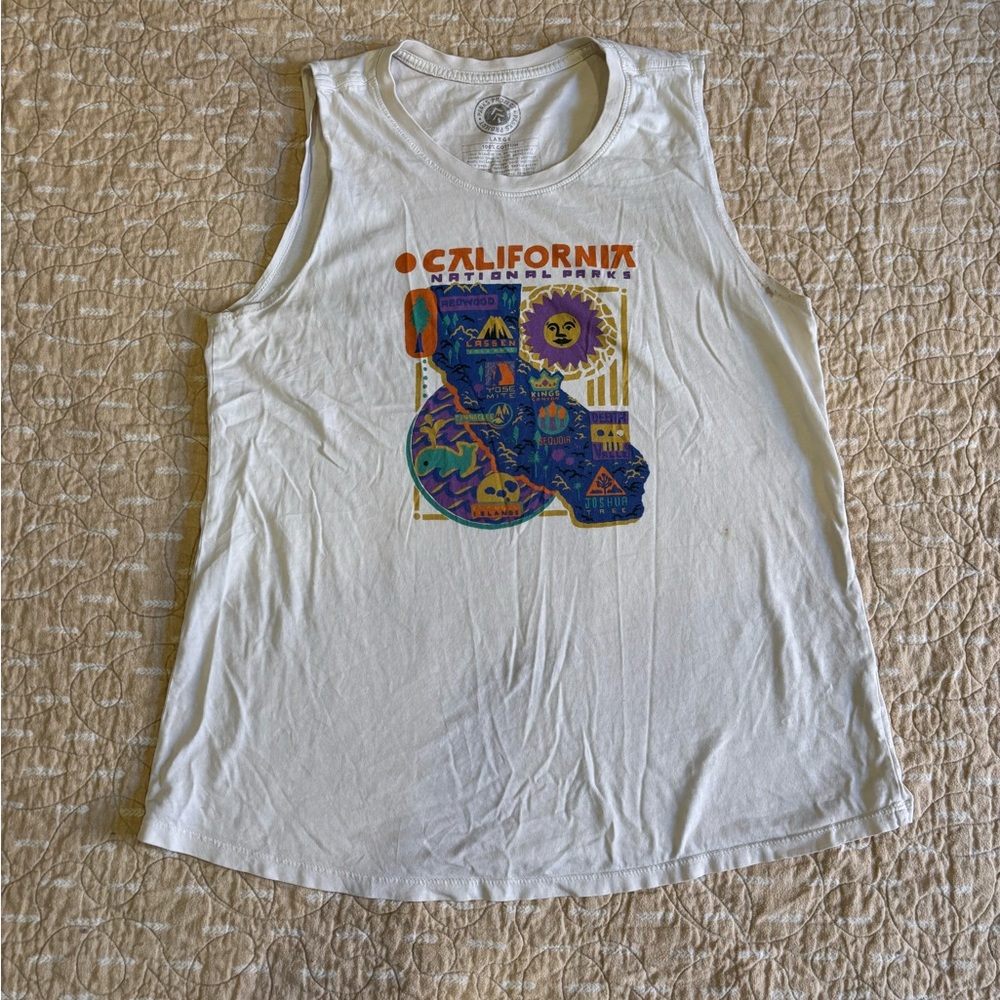Parks Project White California National Parks Muscle Tee